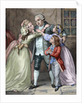 Louis XVI says goodbye to his family to be executed during the Age of Terror (1793) by Anonymous