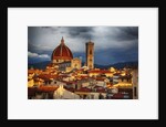 The Duomo of Florence with evening light by Anonymous