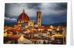 The Duomo of Florence with evening light by Anonymous