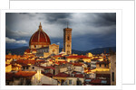 The Duomo of Florence with evening light by Anonymous
