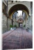 Brick pathway to Monastero S. Croce Catholic Church by Anonymous