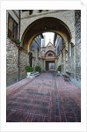 Brick pathway to Monastero S. Croce Catholic Church by Anonymous