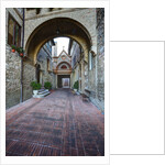 Brick pathway to Monastero S. Croce Catholic Church by Anonymous