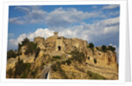 Civita di Bagnoregio and the long bridge leading to town by Anonymous