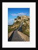 Civita di Bagnoregio and the long bridge leading to town by Anonymous
