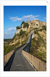 Civita di Bagnoregio and the long bridge leading to town by Anonymous