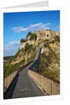 Civita di Bagnoregio and the long bridge leading to town by Anonymous