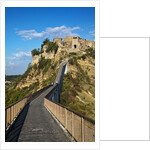 Civita di Bagnoregio and the long bridge leading to town by Anonymous