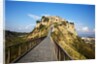 Civita di Bagnoregio and the long bridge leading to town by Anonymous