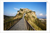 Civita di Bagnoregio and the long bridge leading to town by Anonymous