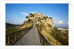 Civita di Bagnoregio and the long bridge leading to town by Anonymous