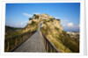 Civita di Bagnoregio and the long bridge leading to town by Anonymous