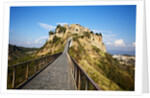 Civita di Bagnoregio and the long bridge leading to town by Anonymous