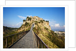 Civita di Bagnoregio and the long bridge leading to town by Anonymous