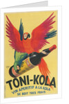Macaws with Bottle of Toni-Kola Liqueur by Anonymous