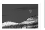 Mountain Ridge and Moon, Antarctic Peninsula by Anonymous