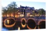 Amsterdam canals at dusk by Anonymous