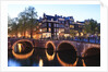 Amsterdam canals at dusk by Anonymous