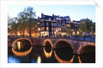 Amsterdam canals at dusk by Anonymous