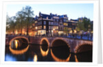 Amsterdam canals at dusk by Anonymous