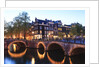 Amsterdam canals at dusk by Anonymous