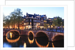 Amsterdam canals at dusk by Anonymous