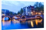 Amsterdam canals at dusk by Anonymous