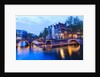 Amsterdam canals at dusk by Anonymous