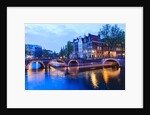 Amsterdam canals at dusk by Anonymous