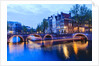 Amsterdam canals at dusk by Anonymous