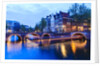 Amsterdam canals at dusk by Anonymous
