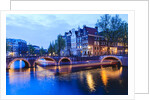 Amsterdam canals at dusk by Anonymous