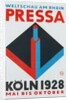 German Poster for Cologne Press Exhibition, 1928 by Anonymous