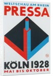 German Poster for Cologne Press Exhibition, 1928 by Anonymous