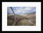 Tourist train high in Andes above Lima, Peru by Anonymous