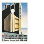 French Ad for Steamship Line Port, Dunkirk by Anonymous