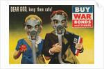 War Bonds Poster, Children in Gas Masks by Anonymous