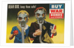 War Bonds Poster, Children in Gas Masks by Anonymous