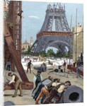 Paris. Universal Exhibition of 1889. Construction of the Eiffel Tower by Anonymous