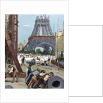 Paris. Universal Exhibition of 1889. Construction of the Eiffel Tower by Anonymous
