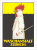 Poster for Zurich Laundry Service with Rooster by Anonymous