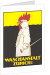 Poster for Zurich Laundry Service with Rooster by Anonymous