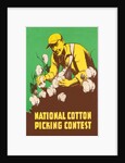 Poster for National Cotton Picking Contest by Anonymous