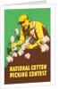 Poster for National Cotton Picking Contest by Anonymous