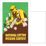 Poster for National Cotton Picking Contest by Anonymous