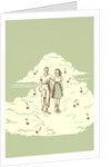 Couple Strolling on Cloud with Musical Notes by Anonymous