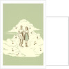 Couple Strolling on Cloud with Musical Notes by Anonymous