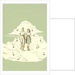 Couple Strolling on Cloud with Musical Notes by Anonymous