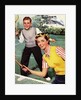 Sister and Brother Playing Tennis by Anonymous
