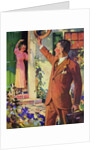 Businessman Waves Goodbye to His Wife by Anonymous